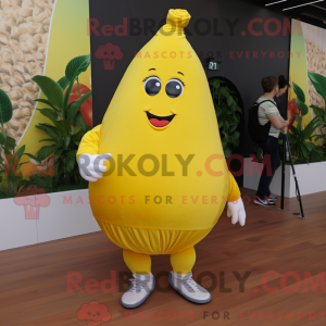 Gul pære maskot kostyme...