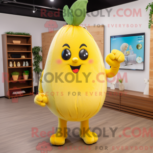 Gul pære maskot kostume...