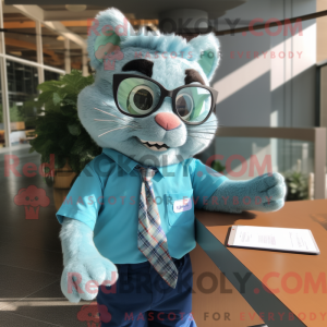 Máscara Cyan Cat com...