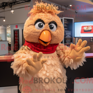 Tan Chicken Parmesan mascot...