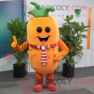 Orange Beet maskot drakt...