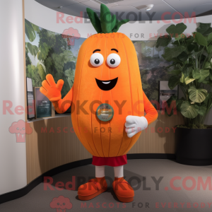 Orange Beet maskot kostume...