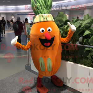 Orange Beet maskot kostume...