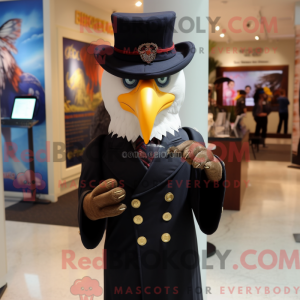 Black Bald Eagle maskot...