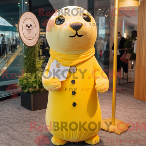 Yellow Seal maskot kostume...