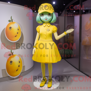 Lemon Yellow Plum mascot...