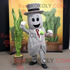 Grå selleri maskot kostyme...