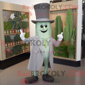 Grå Selleri maskot kostyme...