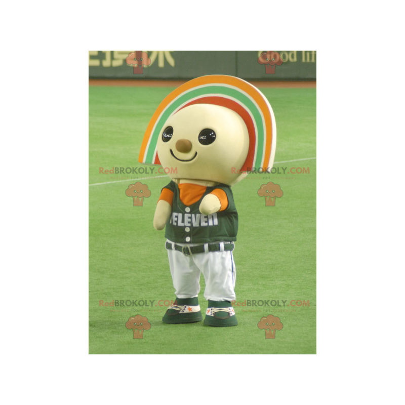 Mascotte de bonhomme coloré de 7 Eleven - Redbrokoly.com