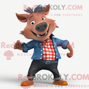 Wild Boar mascot costume...