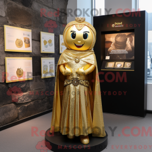 Goldenes Maskottchenkostüm...