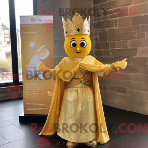 Gold Irish Castle mascot...