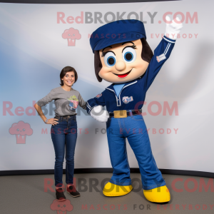 Navy Knife Thrower mascot...