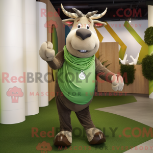 Postava maskota Olive Bull...