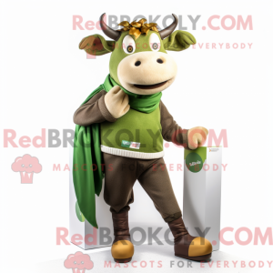 Olive Bull maskot kostume...