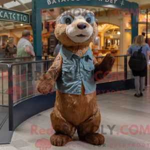 Rust Otter-maskotdraktfigur...