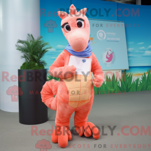 Maskotka Peach Seahorse...