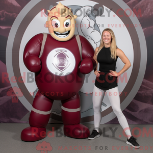 Maroon Celtic Shield mascot...
