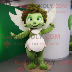 Oliven Cupid maskot kostume...