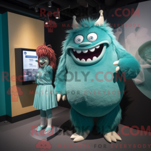 Postava maskota Teal Ogre...