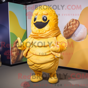 Gul Croissant maskot...