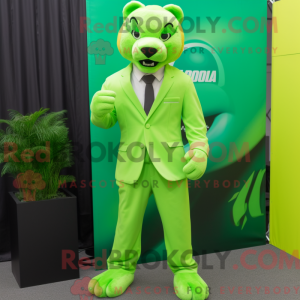 Postava maskota Lime Green...