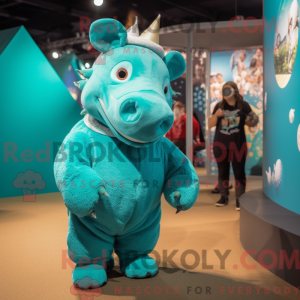 Blågrønn Rhinoceros...