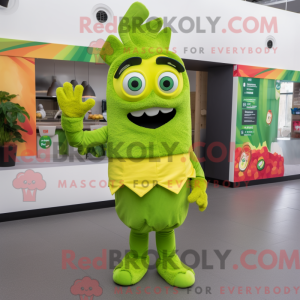 Lime Green Tacos maskot...