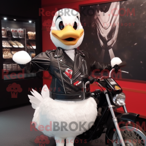 Disfraz de mascota cisne...