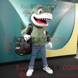 Forest Green Shark maskot...