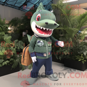Forest Green Shark maskot...