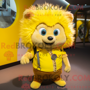 Yellow Hedgehog mascot...