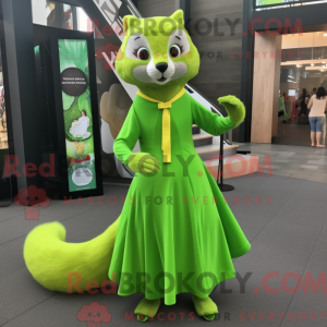 Postava maskota Lime Green...