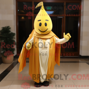 Gold Beet-mascottekostuum...