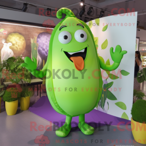 Lime Green Eggplant mascot...