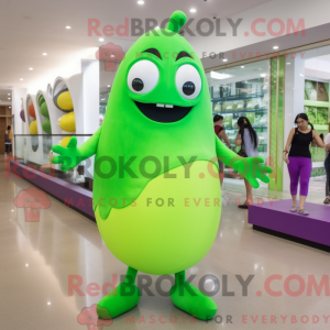 Lime Green Eggplant mascot...