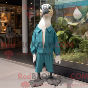 Teal Albatross Maskottchen...