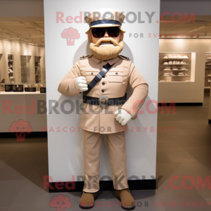 Máscara bege do soldado da...