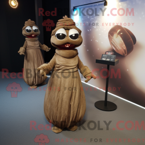 Bruin Gyro-mascottekostuum...