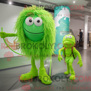 Lime Green Spaghetti mascot...