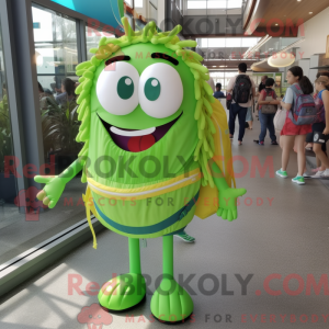 Lime Green Spaghetti mascot...