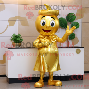 Maskottchenkostüm Gold...