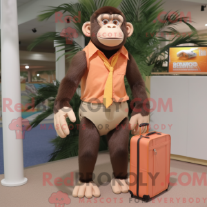 Peach Chimpansee maskot...