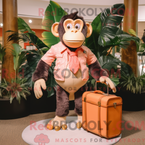 Peach Chimpanse maskot...