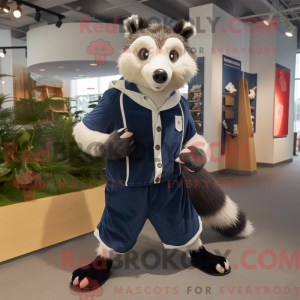 Navy Badger mascottekostuum...