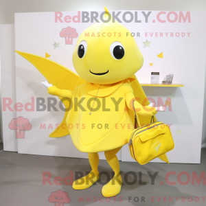 Citrongul Stingray maskot...