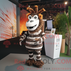 Rust Zebra-maskotdraktfigur...