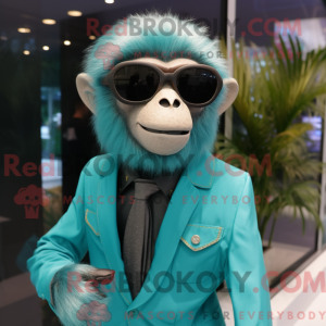 Blågrøn Capuchin Monkey...