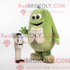 Kremowy Ogórek maskot...