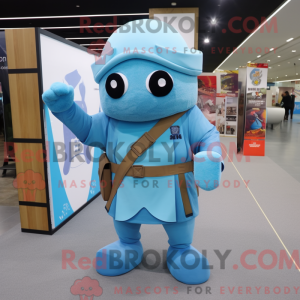 Sky Blue Soldier mascot...